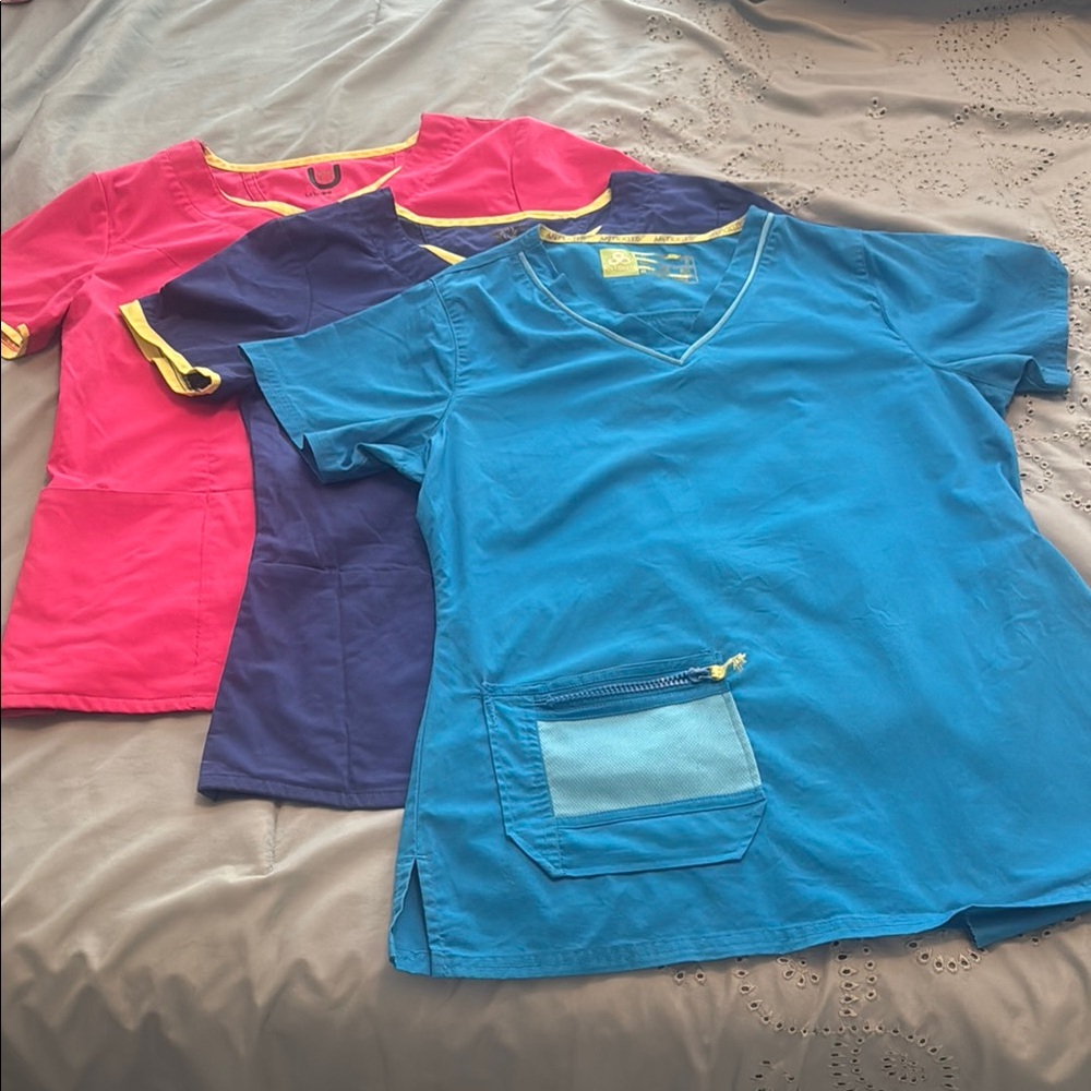 Colorful Scrub Tops Set